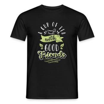 Théière Tea Lover Relaxation Heat - T-shirt homme - noir - Devant - AI Model Male 178 light (178cm)