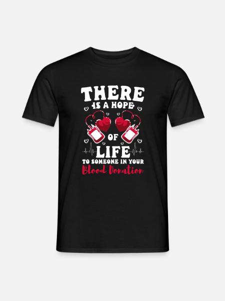 Blood Donation Help Social - Men's T-Shirt - black
