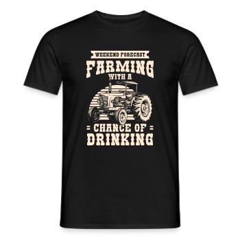 Agriculture Farm Farmer Innkeeper - Men's T-Shirt - black - Front - AI Model Male 178 light (178cm)