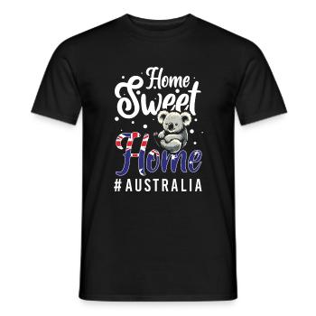 Flag Kangaroo Continent Crest - Men's T-Shirt - black - Front - AI Model Male 178 light (178cm)