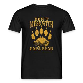 Ours Hibernation Animal - T-shirt homme - noir - Devant - AI Model Male 178 light (178cm)