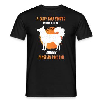 Quai de trèfle de l’Alaska - T-shirt homme - noir - Devant - AI Model Male 178 light (178cm)