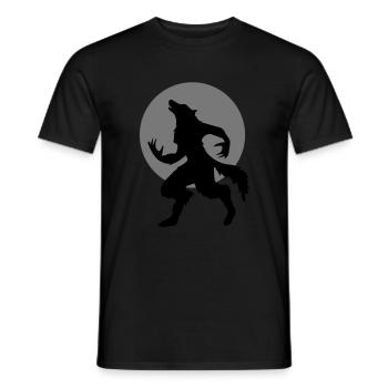 loup-garou - T-shirt homme - noir - Devant - AI Model Male 178 light (178cm)
