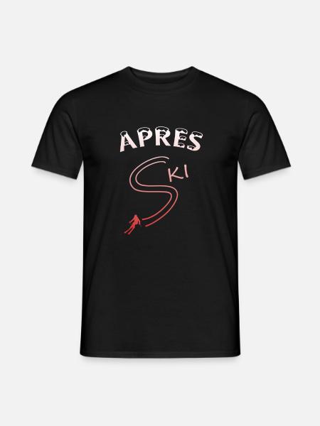 Apres Ski - Männer T-Shirt - Schwarz