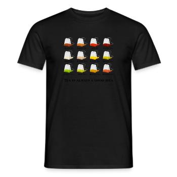 Tea is always a good idea - Tee gute Idee - Männer T-Shirt - Schwarz - Vorne - AI Model Male 178 light (178cm)