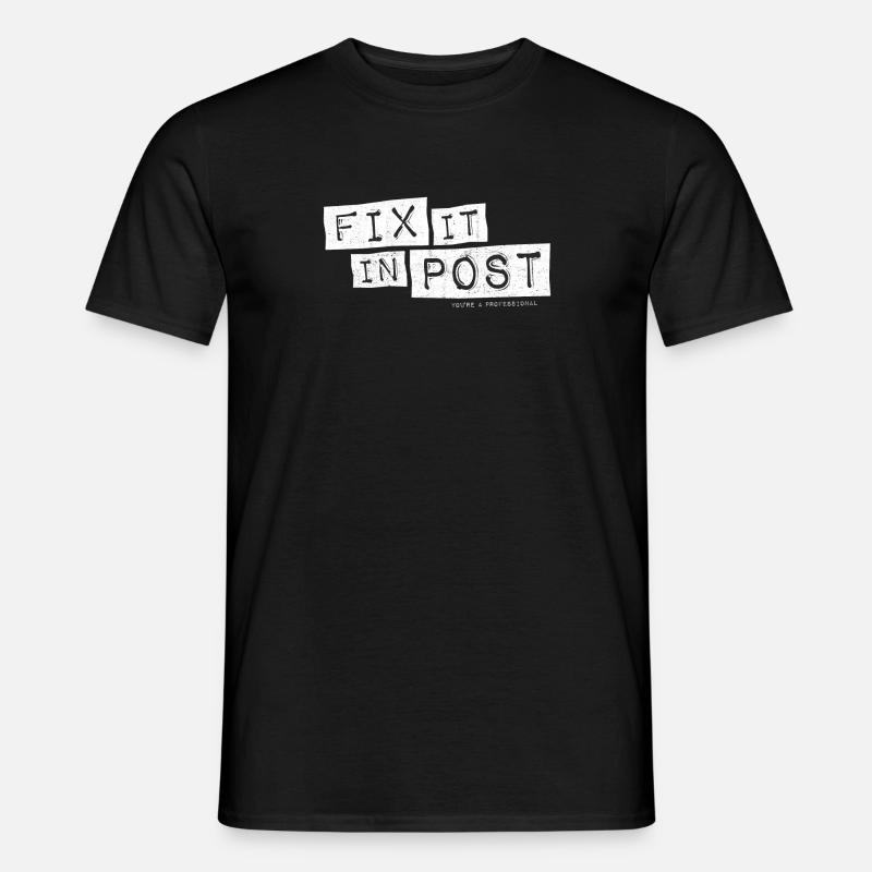 corriger en post - idée cadeau drôle - T-shirt homme - noir