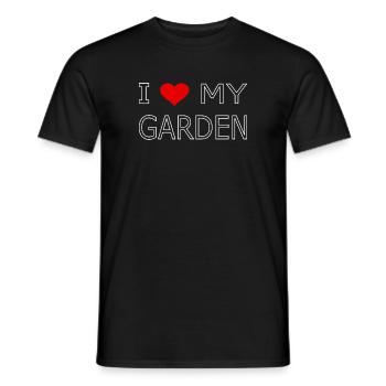 J’ADORE MON JARDIN - T-shirt homme - noir - Devant - AI Model Male 178 light (178cm)