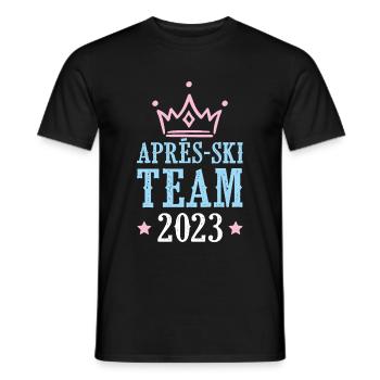 Après-Ski 2023 - Men's T-Shirt - black - Front - AI Model Male 178 light (178cm)