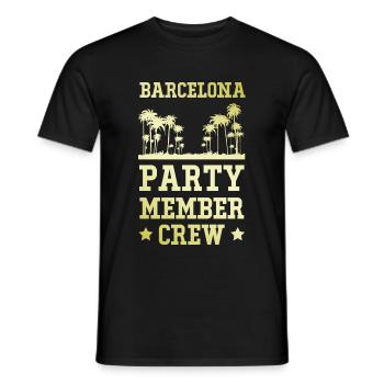 Équipe de fête de Barcelone - T-shirt homme - noir - Devant - AI Model Male 178 light (178cm)