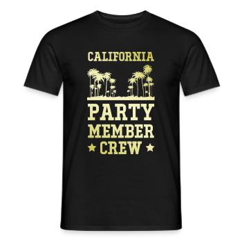 Équipe de fête en Californie - T-shirt homme - noir - Devant - AI Model Male 178 light (178cm)