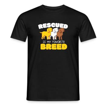 Tierrechte Tierschutz Vegan Vegetarier Tierfreund - Männer T-Shirt - Schwarz - Vorne - AI Model Male 178 light (178cm)