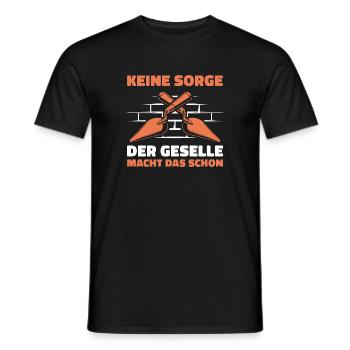 Handwerk Gesellenprüfung Maurer Geselle Geschenk - Männer T-Shirt - Schwarz - Vorne - AI Model Male 178 light (178cm)