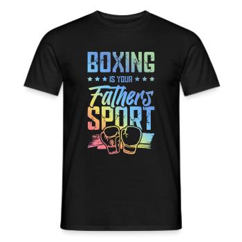 Boxing Papa Boxen Kampfsport - Männer T-Shirt - Schwarz - Vorne - AI Model Male 178 light (178cm)
