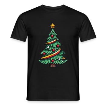 Arbre de Noël Noël - T-shirt homme - noir - Devant - AI Model Male 178 light (178cm)