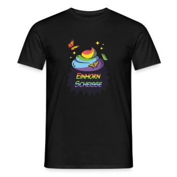 Unicorn shit - Men's T-Shirt - black - Front - AI Model Male 178 light (178cm)