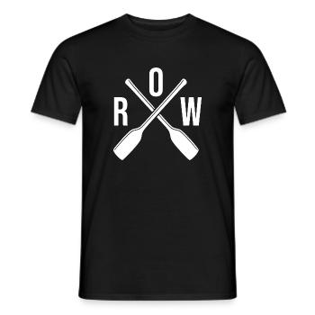 Pagaies d'aviron - T-shirt homme - noir - Devant - AI Model Male 178 light (178cm)