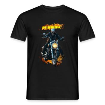 Courir avec style ! 🚗💨 Habillez-vous et décorez la vitesse - T-shirt homme - noir - Devant - AI Model Male 178 light (178cm)