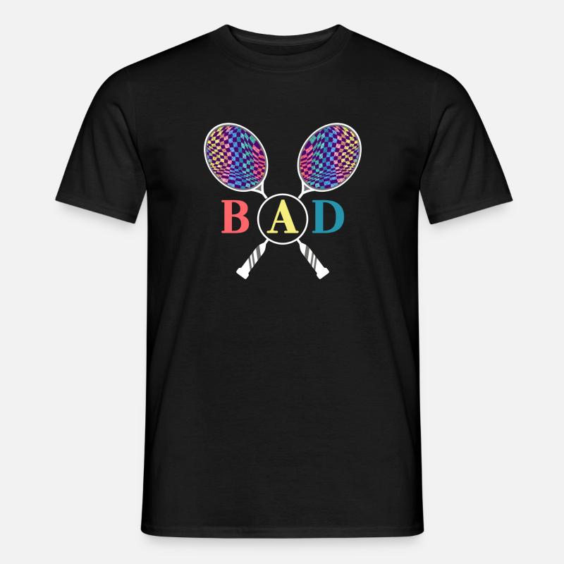 badminton crossminton badminton racket - Men's T-Shirt - black