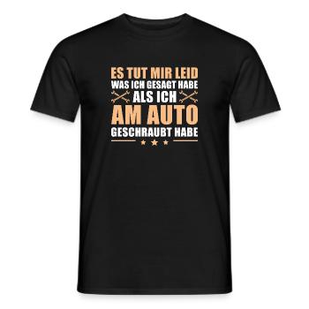 Schrauber Humor Mechaniker Autoschrauber - Männer T-Shirt - Schwarz - Vorne - AI Model Male 178 light (178cm)