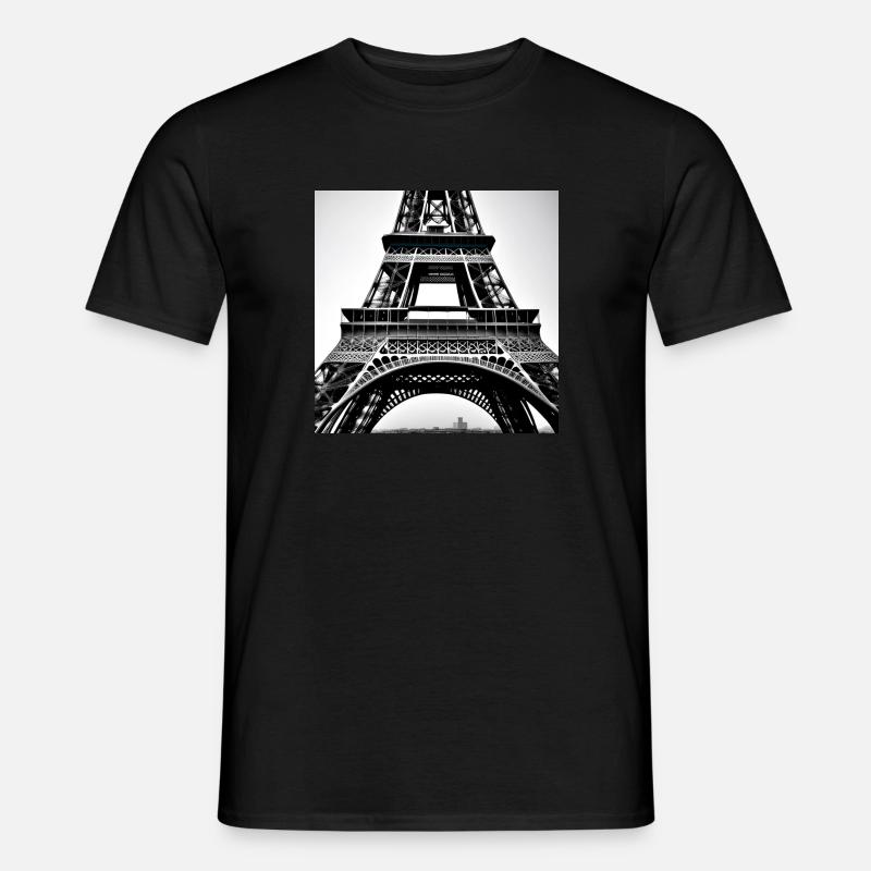 Elégance éternelle - Tour Eiffel à Paris - T-shirt homme - noir