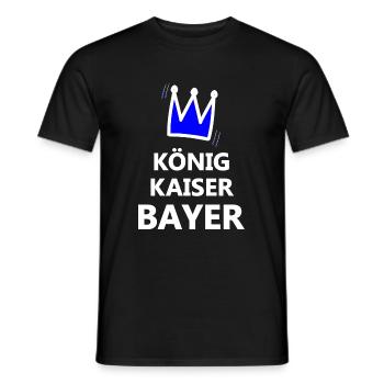 Kaiser aus Bavaria - Männer T-Shirt - Schwarz - Vorne - AI Model Male 178 light (178cm)