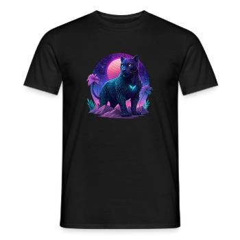Panter noir - T-shirt homme - noir - Devant - AI Model Male 178 light (178cm)
