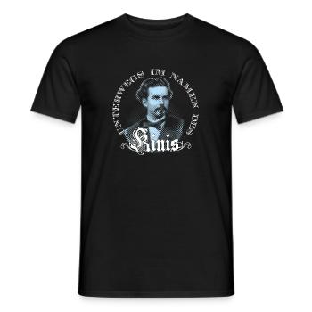 Unterwegs im Namen des Kinis - schwarze Shirts Ed - Männer T-Shirt - Schwarz - Vorne - AI Model Male 178 light (178cm)