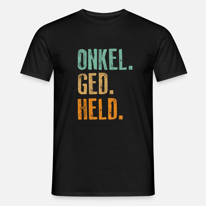 Onkel Held Ged - Männer T-Shirt - Schwarz