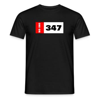 OHI ON 347 - SA-INT - Es ist vorbei - Männer T-Shirt - Schwarz - Vorne - AI Model Male 178 light (178cm)