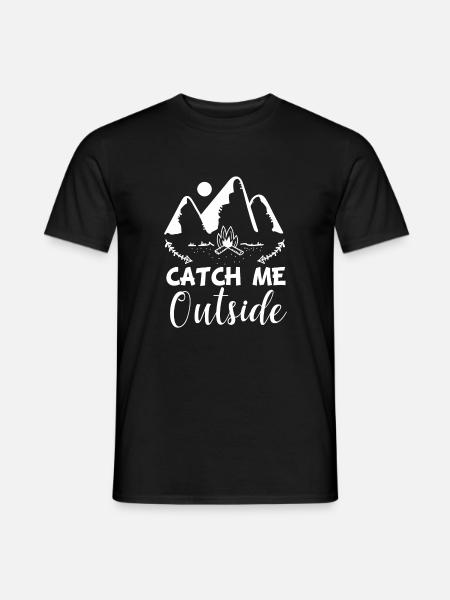 M'attraper dehors - T-shirt homme - noir