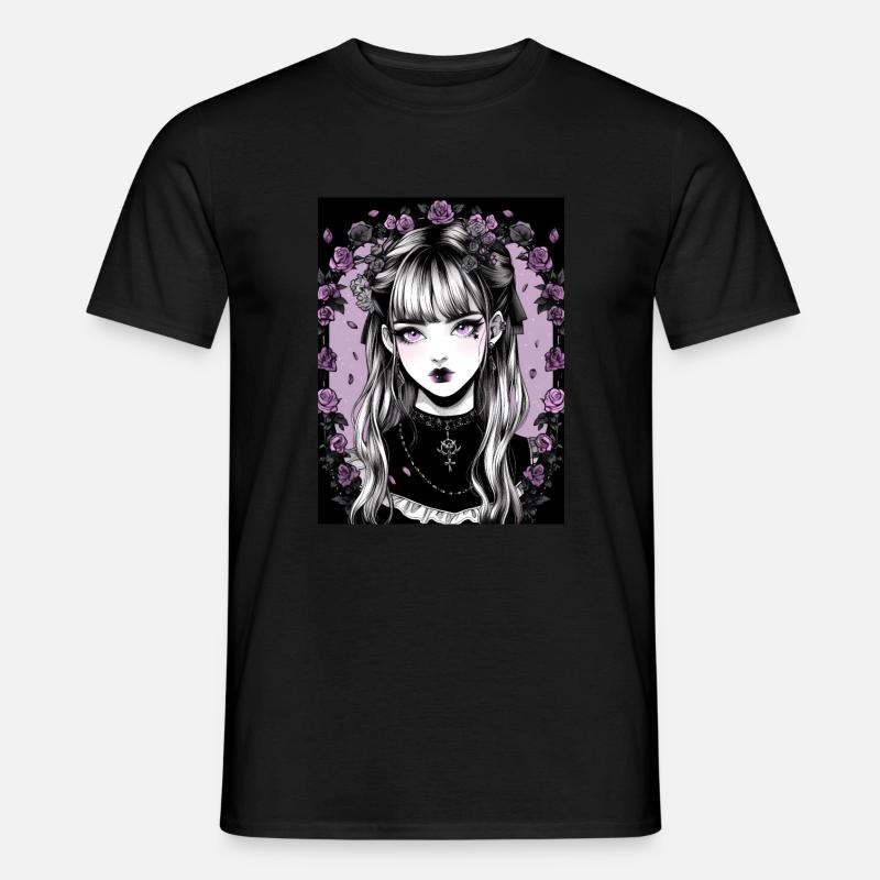 Anime, Mädchen, Geschenk - Männer T-Shirt - Schwarz