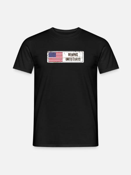 Memphis United States Flag - Men's T-Shirt - black