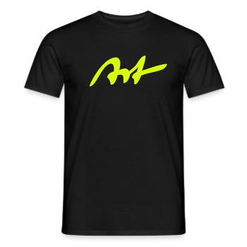 Art Graffiti pulvérisateur artiste peintre Logo - T-shirt homme - noir - Devant - AI Model Male 178 light (178cm)