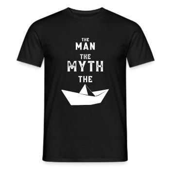 MYTH SAILING BOAT MOTOR BOAT BOAT - Men's T-Shirt - black - Front - AI Model Male 178 light (178cm)