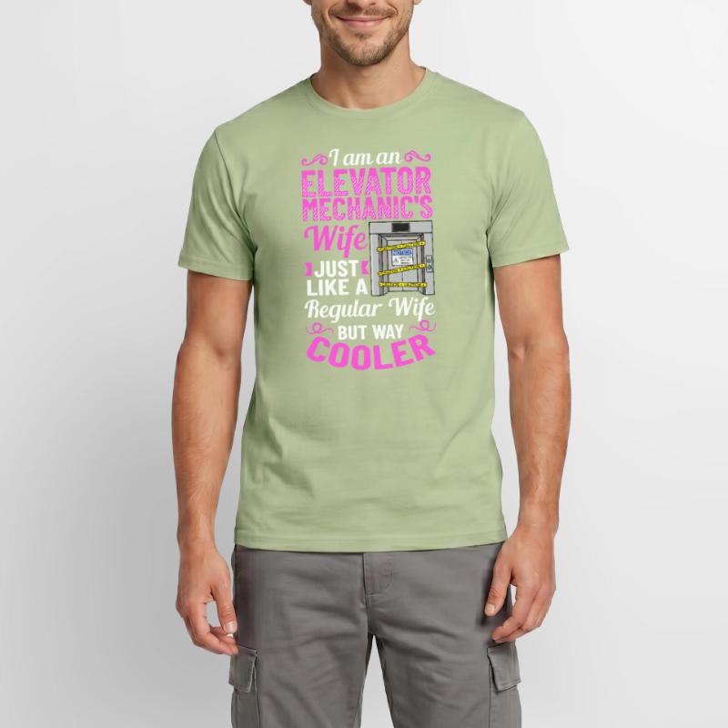 Ascensor Ascensor Sistema Técnico Mujer Ascensor Ascensor Camiseta hombre