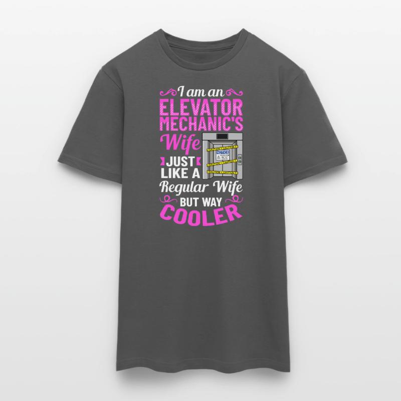 Elevator Elevator System Technician Woman Elevator Elevator Men's T-Shirt