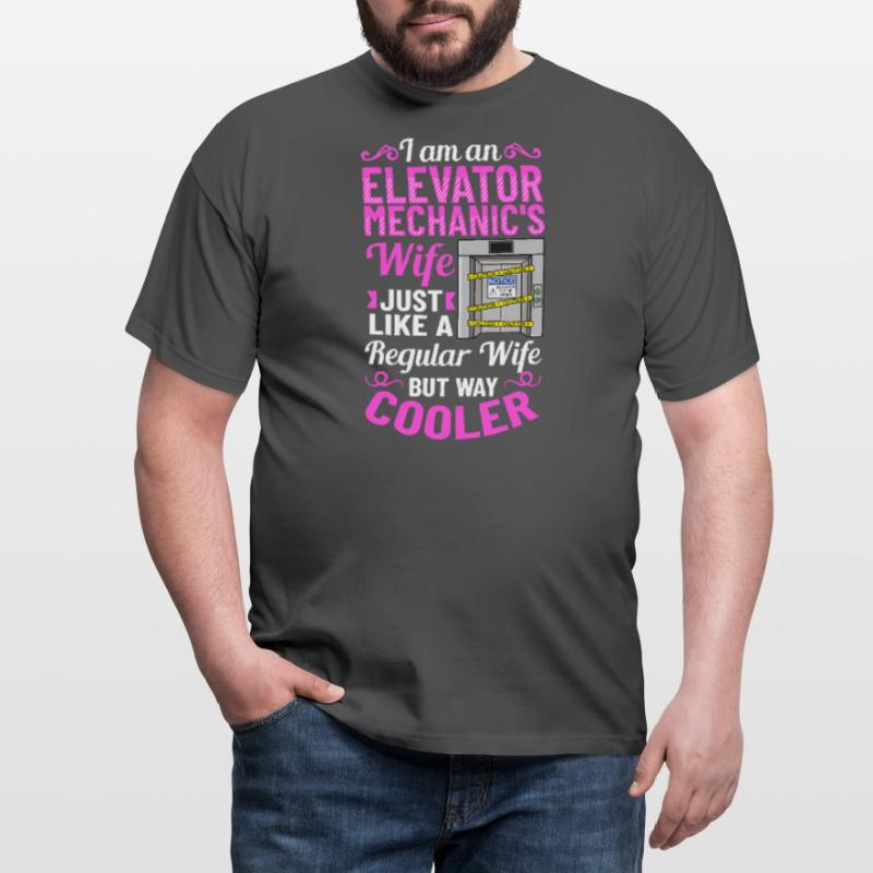 Elevator Elevator System Technician Woman Elevator Elevator Men's T-Shirt
