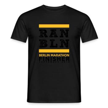 Berlin Marathon Finisher - Männer T-Shirt - Schwarz - Vorne - AI Model Male 178 light (178cm)
