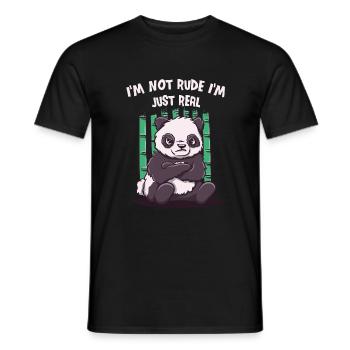 I'm not rude I'm real sarcastic - Men's T-Shirt - black - Front - AI Model Male 178 light (178cm)