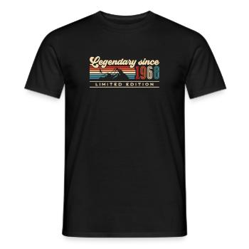 Vintage 1968 Jahrgang 55er Retro Geburtstag - Männer T-Shirt - Schwarz - Vorne - AI Model Male 178 light (178cm)