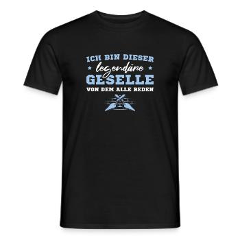 Maurer Handwerk Legendärer Geselle - Männer T-Shirt - Schwarz - Vorne - AI Model Male 178 light (178cm)