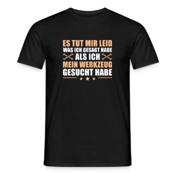Schrauber Handwerker Humor Kfz Mechaniker - Männer T-Shirt - Schwarz - Vorne - AI Model Male 178 light (178cm)
