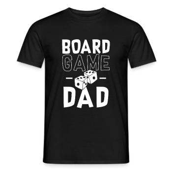Board Game Dad - Dad Board Games Fan - Men's T-Shirt - black - Front - AI Model Male 178 light (178cm)