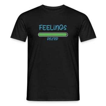 Gefühle wurden gelöscht - Männer T-Shirt - Schwarz - Vorne - AI Model Male 178 light (178cm)