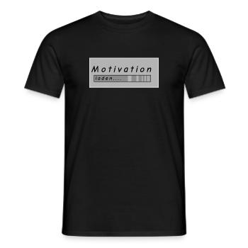 Motivation laden.... - Männer T-Shirt - Schwarz - Vorne - AI Model Male 178 light (178cm)