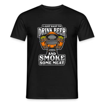 BARBECUE GRILLEUR BARBECUE - T-shirt homme - noir - Devant - AI Model Male 178 light (178cm)