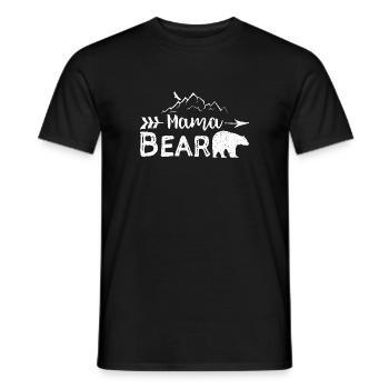 Mama Bear - Mom - Männer T-Shirt - Schwarz - Vorne - AI Model Male 178 light (178cm)