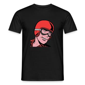 Vintage Treiber Comic - Männer T-Shirt - Schwarz - Vorne - AI Model Male 178 light (178cm)