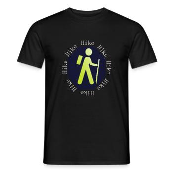 Hike, hilke, hike - Männer T-Shirt - Schwarz - Vorne - AI Model Male 178 light (178cm)