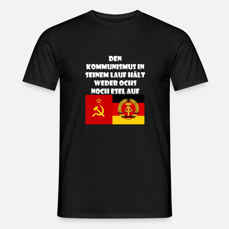 DDR Spruch Geschenk Ossi Sowjetunion - Männer T-Shirt - Schwarz
